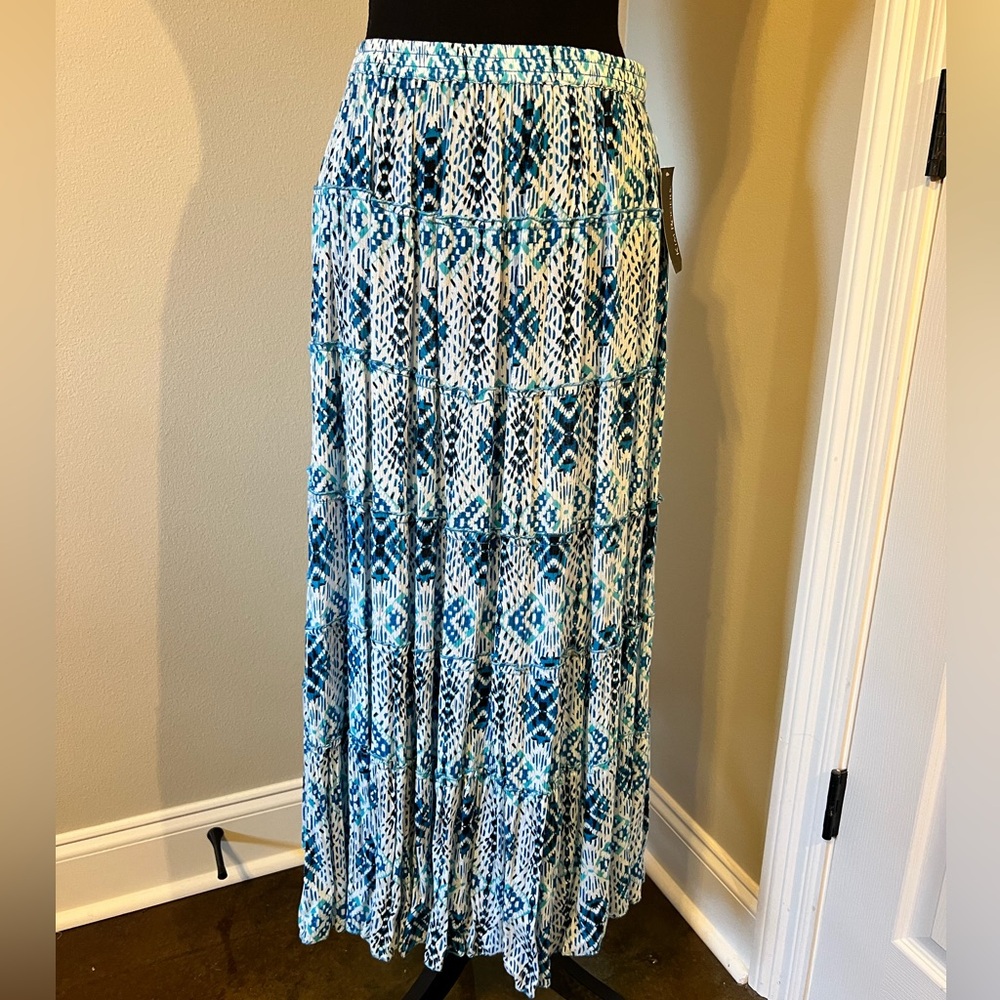 Kim Rogers Elastic Waist Maxi Skirt